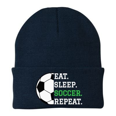 Soccer Player Soccer Lover Eat Sleep Soccer Repeat Beanie