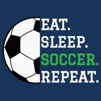 Soccer Player Soccer Lover Eat Sleep Soccer Repeat Drawstring Bag