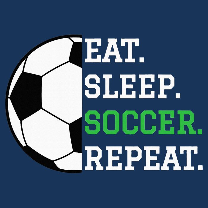 Soccer Player Soccer Lover Eat Sleep Soccer Repeat Drawstring Bag