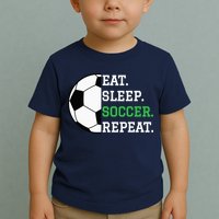Soccer Player Soccer Lover Eat Sleep Soccer Repeat Toddler T-Shirt