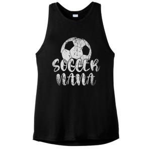 Soccer Player Soccer Nana Soccer Lover Sport Ladies PosiCharge Tri-Blend Wicking Tank