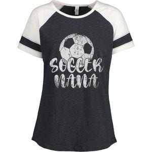 Soccer Player Soccer Nana Soccer Lover Sport Enza Ladies Jersey Colorblock Tee