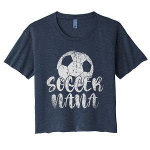 Soccer Player Soccer Nana Soccer Lover Sport Women's Crop Top Tee