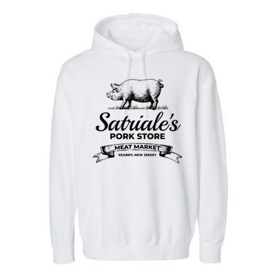 Satriales Pork Store Kearny New Jersey Garment-Dyed Fleece Hoodie