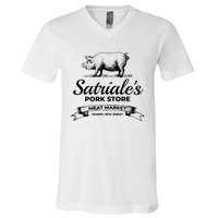 Satriales Pork Store Kearny New Jersey V-Neck T-Shirt