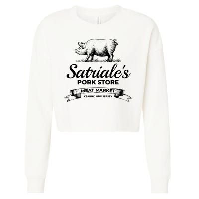 Satriales Pork Store Kearny New Jersey Cropped Pullover Crew