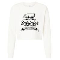 Satriales Pork Store Kearny New Jersey Cropped Pullover Crew