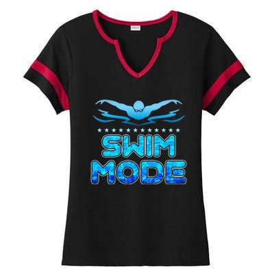 Swimming Pool Sport Swimmer Swim Team Open Waters Ladies Halftime Notch Neck Tee