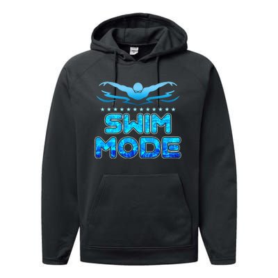 Swimming Pool Sport Swimmer Swim Team Open Waters Performance Fleece Hoodie