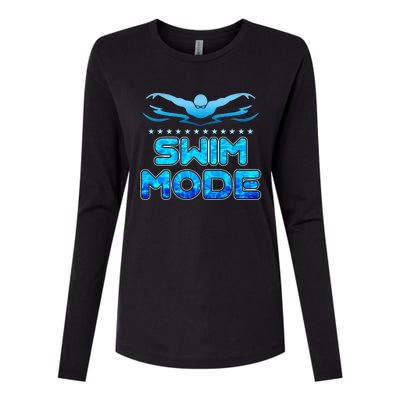 Swimming Pool Sport Swimmer Swim Team Open Waters Womens Cotton Relaxed Long Sleeve T-Shirt