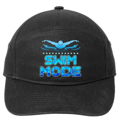 Swimming Pool Sport Swimmer Swim Team Open Waters 7-Panel Snapback Hat
