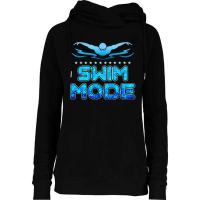 Swimming Pool Sport Swimmer Swim Team Open Waters Womens Funnel Neck Pullover Hood