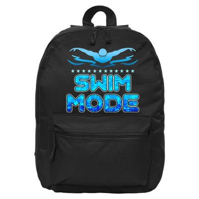 Swimming Pool Sport Swimmer Swim Team Open Waters 16 in Basic Backpack