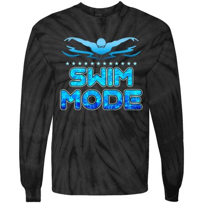 Swimming Pool Sport Swimmer Swim Team Open Waters Tie-Dye Long Sleeve Shirt