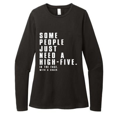 Some People Womens CVC Long Sleeve Shirt