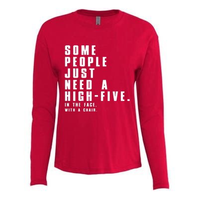 Some People Womens Cotton Relaxed Long Sleeve T-Shirt