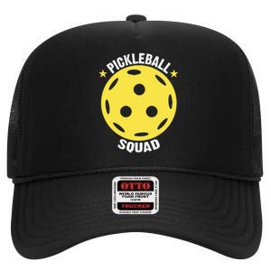 Sport Pickleball Squad Gift For Pickleball Team High Crown Mesh Back Trucker Hat