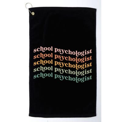 School Psychologist School Psychology School Psych Lpc Gift Golf Towel