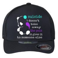 Suicide Pain Semicolon Gift Suicide Prevention Awareness Flexfit Unipanel Trucker Cap