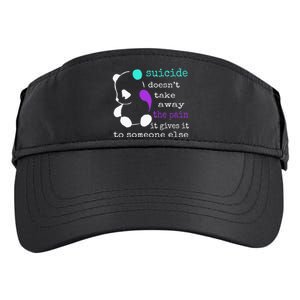 Suicide Pain Semicolon Gift Suicide Prevention Awareness Adult Drive Performance Visor