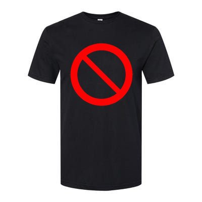 Sign Prohibited Softstyle CVC T-Shirt