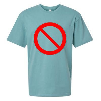 Sign Prohibited Sueded Cloud Jersey T-Shirt