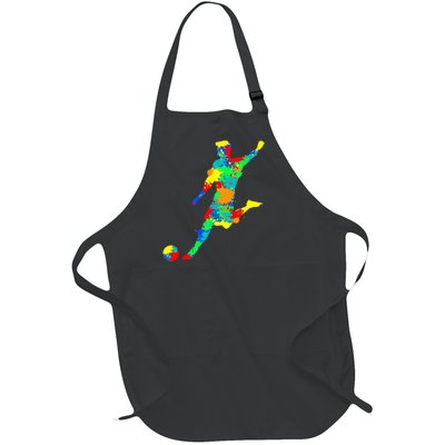 Soccer Player Full-Length Apron With Pockets