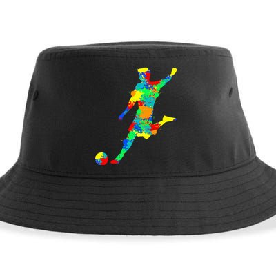 Soccer Player Sustainable Bucket Hat