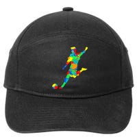 Soccer Player 7-Panel Snapback Hat