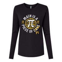 Simple Pi Symbol National Pi Day Gift Womens Cotton Relaxed Long Sleeve T-Shirt