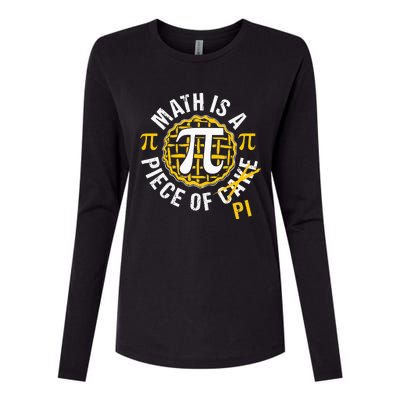 Simple Pi Symbol National Pi Day Gift Womens Cotton Relaxed Long Sleeve T-Shirt