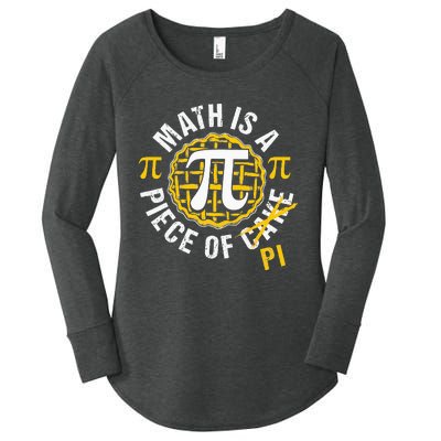 Simple Pi Symbol National Pi Day Gift Women's Perfect Tri Tunic Long Sleeve Shirt