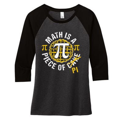 Simple Pi Symbol National Pi Day Gift Women's Tri-Blend 3/4-Sleeve Raglan Shirt