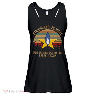 Strickland Propane Taste The Meat Not The Heat Arlen Texas Vintage Ladies Essential Flowy Tank