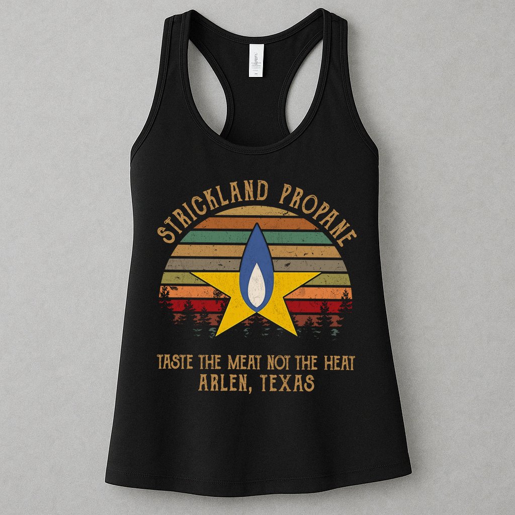 Strickland Propane Taste The Meat Not The Heat Arlen Texas Vintage Womens Tank Top