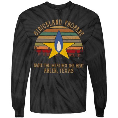 Strickland Propane Taste The Meat Not The Heat Arlen Texas Vintage Tie-Dye Long Sleeve Shirt