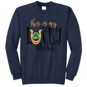 St Pattys This My Lucky Irish Shamrock Shenanigans Sweatshirt