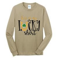 St Pattys This My Lucky Irish Shamrock Shenanigans Tall Long Sleeve T-Shirt