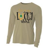 St Pattys This My Lucky Irish Shamrock Shenanigans Cooling Performance Long Sleeve Crew