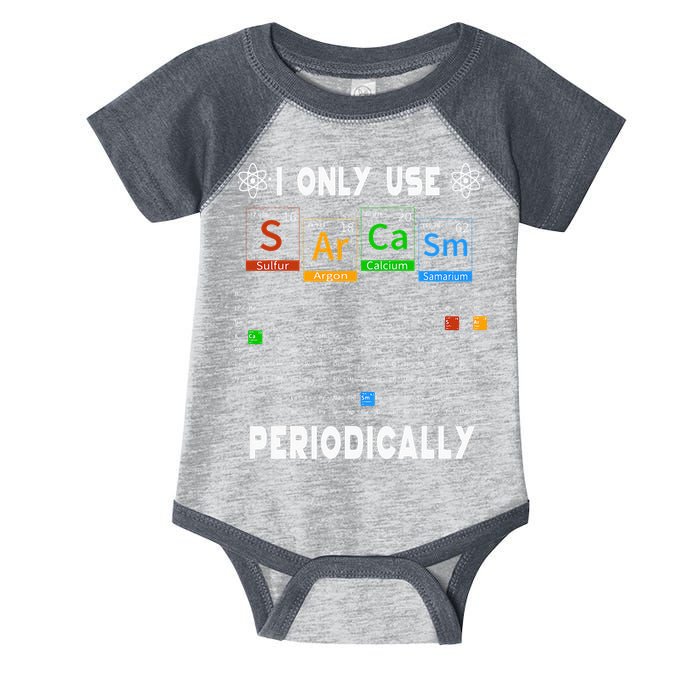 Science Periodic Table Tee I Only Use Sarcasm Periodically Infant Baby Jersey Bodysuit