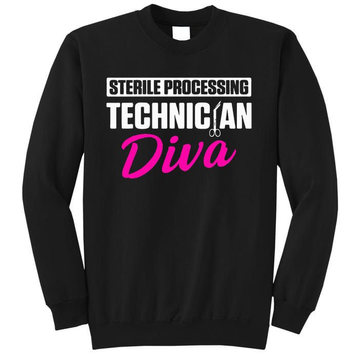 Sterile Processing Technician Diva Funny Tech Sweatshirt