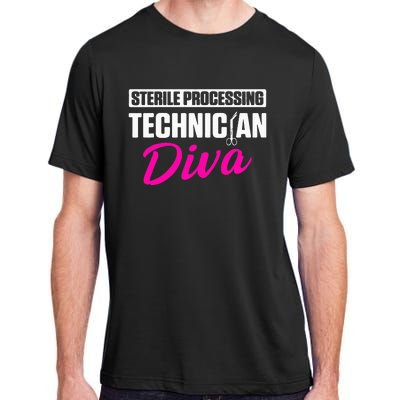 Sterile Processing Technician Diva Funny Tech Adult ChromaSoft Performance T-Shirt