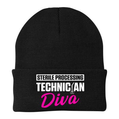 Sterile Processing Technician Diva Funny Tech Knit Cap Winter Beanie