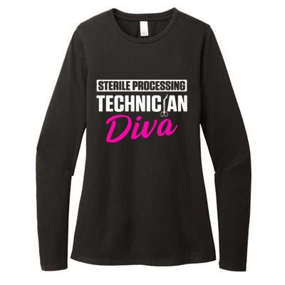 Sterile Processing Technician Diva Funny Tech Womens CVC Long Sleeve Shirt