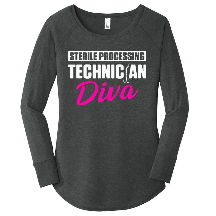 Sterile Processing Technician Diva Funny Tech Women's Perfect Tri Tunic Long Sleeve Shirt