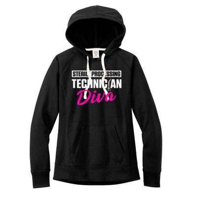 Sterile Processing Technician Diva Funny Tech Women's Fleece Hoodie