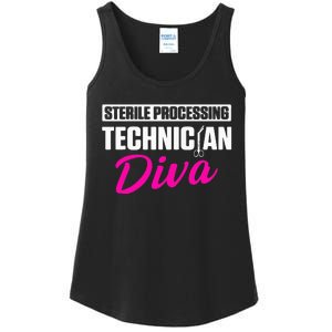 Sterile Processing Technician Diva Funny Tech Ladies Essential Tank