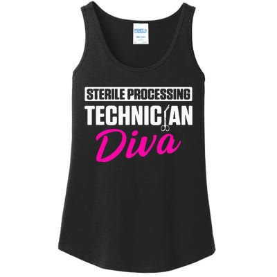 Sterile Processing Technician Diva Funny Tech Ladies Essential Tank