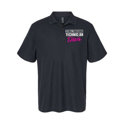 Sterile Processing Technician Diva Funny Tech Softstyle Adult Sport Polo