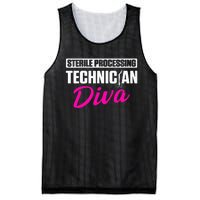 Sterile Processing Technician Diva Funny Tech Mesh Reversible Basketball Jersey Tank